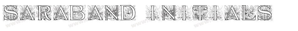 Saraband Initials字体转换